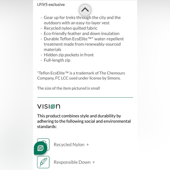 Mixed quilting down vest - Picture 3 of 6